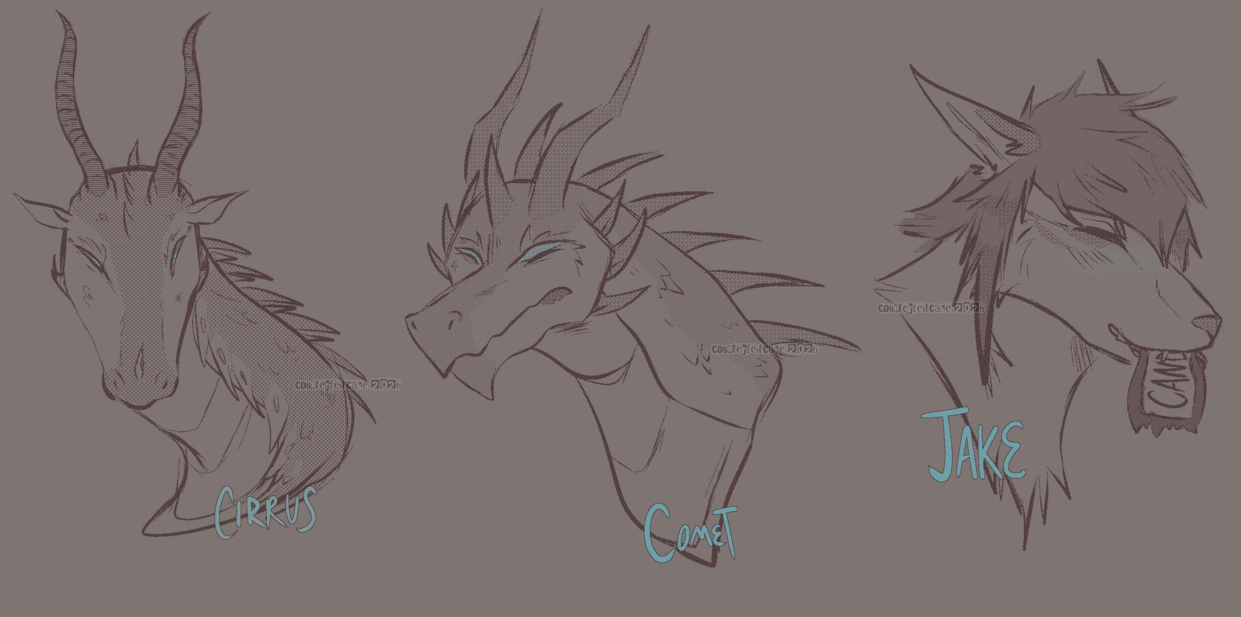 Characters © w0lflink03, BluestarTsungalaxy, Rarumara@Art Fight